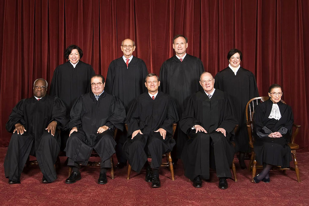 This picture of the Supreme Court was taken before Antonin Scalia's death on February 13, 2016 (Photo: Wikipedia / Courtesy). 