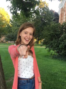 Hannah Flemming: “I’m so excited because I just love the people at this campus so much, and apparently, they love me too.” Clara Fishlock | Collegian