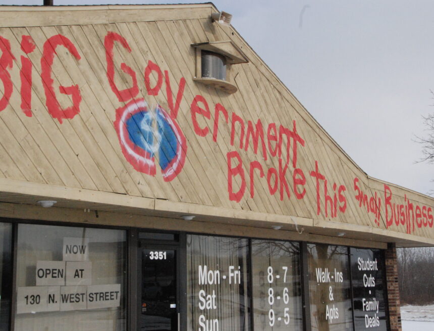 Scrawlings bash government