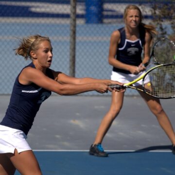 Tennis earns first victory