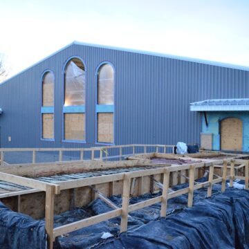 Biermann Athletics Center nearly complete