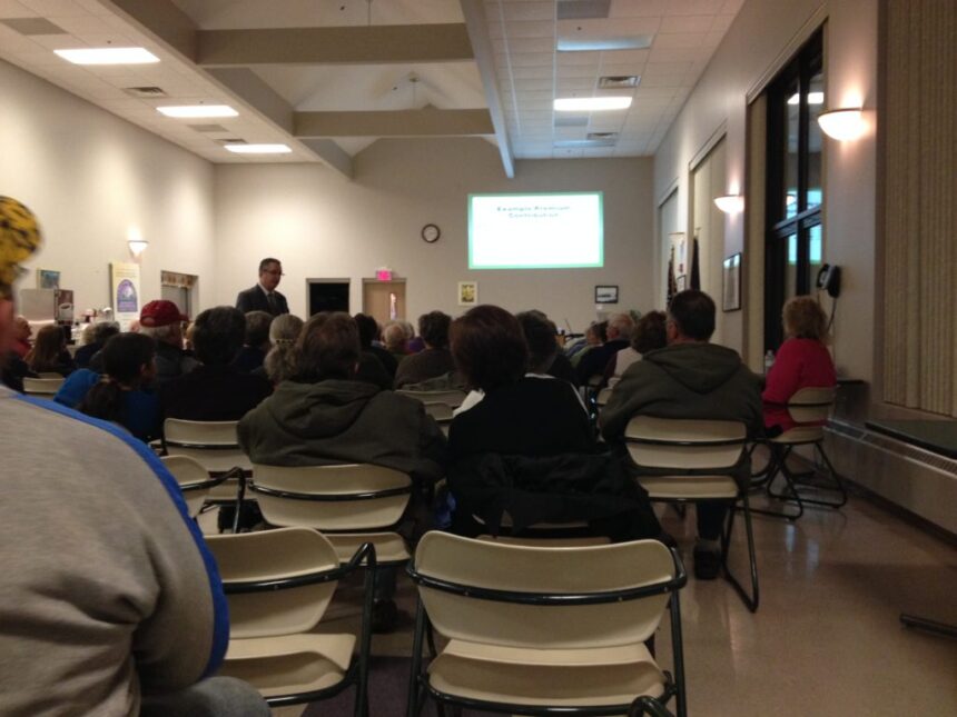Hillsdale residents question ObamaCare at town hall