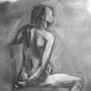 Art students learn, draw the human form