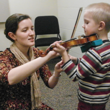 Learning violin ‘one little monkey’ at a time