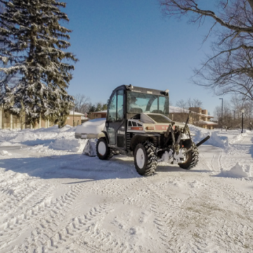 Snow plows out in full force