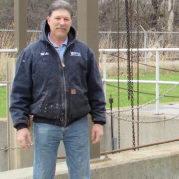 Hillsdale Wastewater Treatment Plant operator, Mike Simons