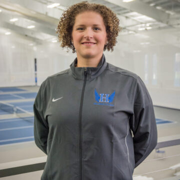 Coach Kuestner leads throwers