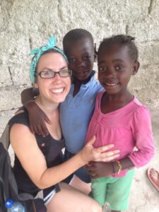 Zoe Norr during her mission work in Haiti. 