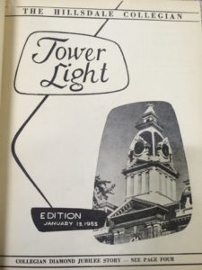 The first-ever cover of the Tower Light, from January 1955. This year marks the Tower Light’s 60th Anniversary                           Amanda Tindall | Collegian 