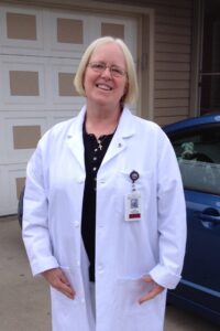 Judith Schellhammer, nurse, house mom, and soon-to-be Episcopalian deacon. 