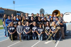 The Hillsdale College Pep Band, a staple at home football and basketball games, now boasts more than 30 members. Jordyn Pair | Collegian