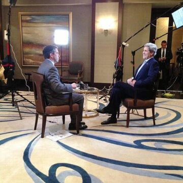 James Rosen interviewing Secretary of State John Kerry (United States Department Of State) On the record with Pulliam Fellow James Rosen