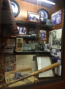 Al Kaline's baseball bat at Hillsdale College