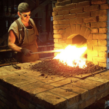 image Forging a career through the fires of blacksmithing