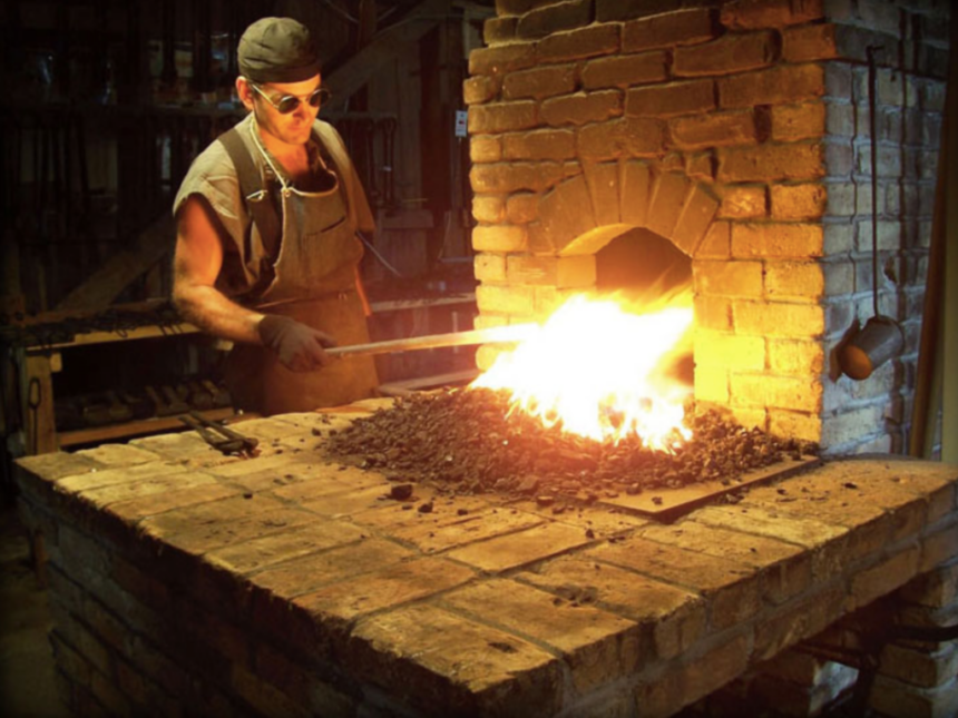 Forging a career through the fires of blacksmithing