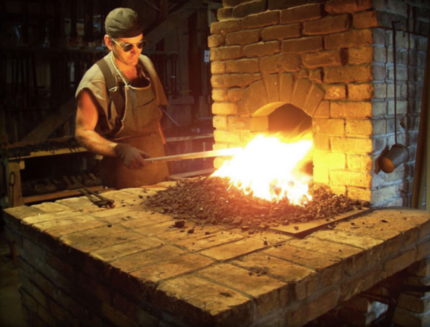 Forging a career through the fires of blacksmithing