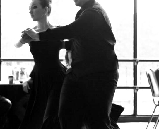 Junior dances into teaching ballroom lessons