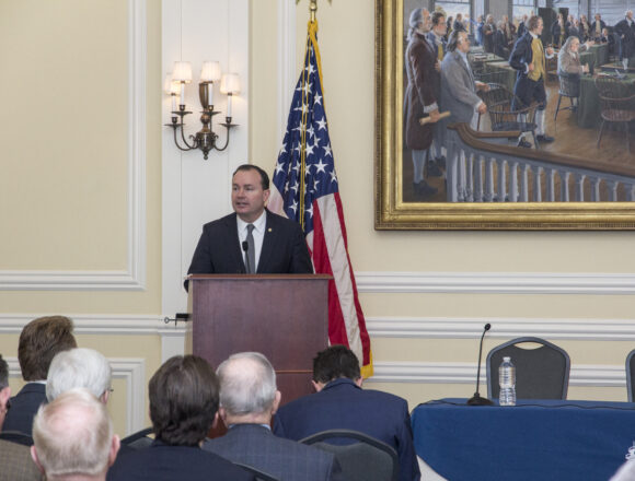 Senator Mike Lee speaks at Hillsdale on restoring Article I powers