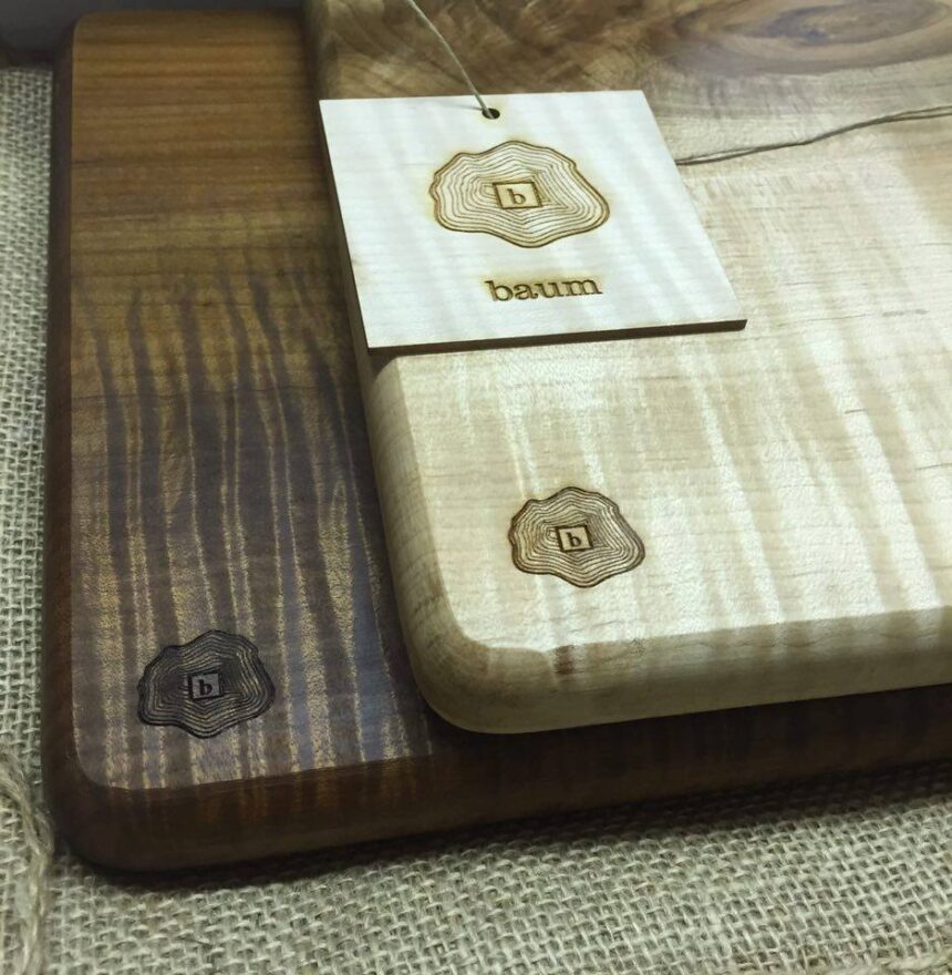 Students make a buck with Baum cutting boards