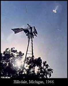 A picture of the UFO sighted in Hillsdale in 1966. 