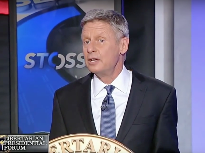 Gary Johnson speaks during Fox News' Libertarian Debate (youtube.com)