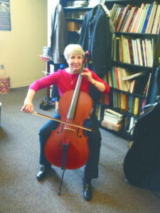 Mary Ann Marks ’64 will donate the cello she’s played for 54 years to Hillsdale’s music department.  Mary Ann Marks | Courtesy