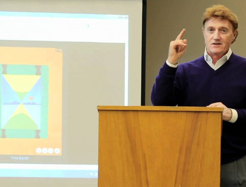 Don Tocco during a speech at Spring Arbor University (youtube.com)