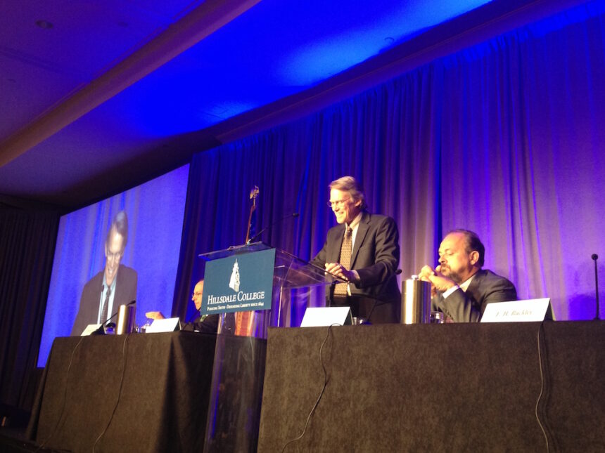 Arnn, Goldberg spar over Trump in Constitution Day panel in D.C.