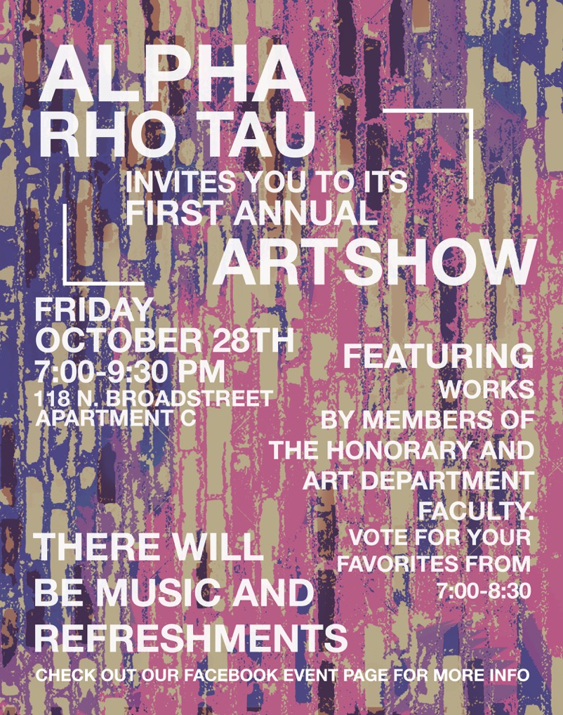 Alpha Rho Tau hosts apartment art show