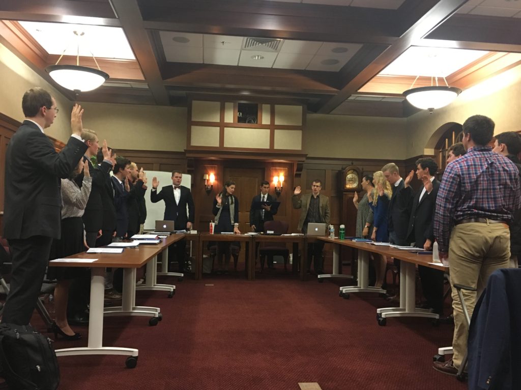Student Fed swears in new sergeant-at-arms