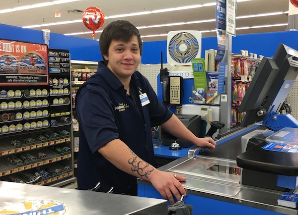 Cashiering for the late-night Wal-Mart crowd