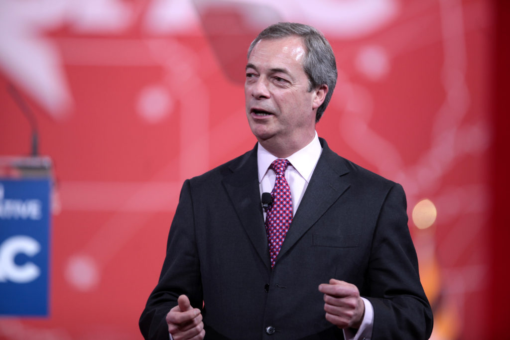 Brexit’s Nigel Farage to speak on Monday