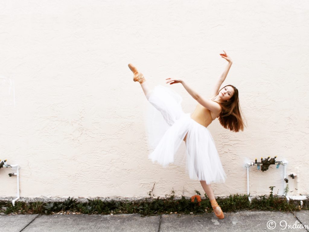 En Pointe: Freshman Caroline Hennekes is a retired professional ballerina turned student