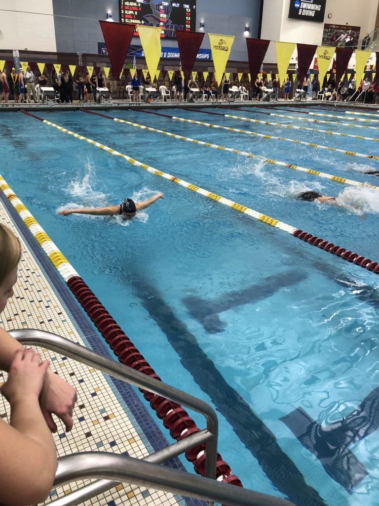 Swim breaks two school records