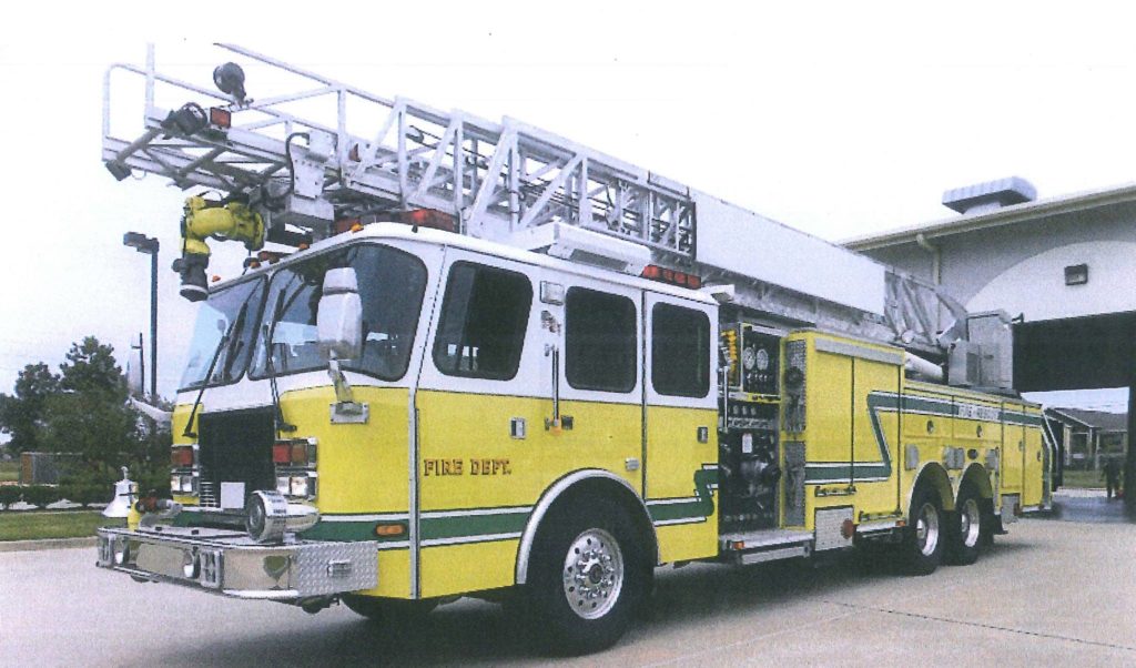 Fire department signs purchase agreement for new ladder truck