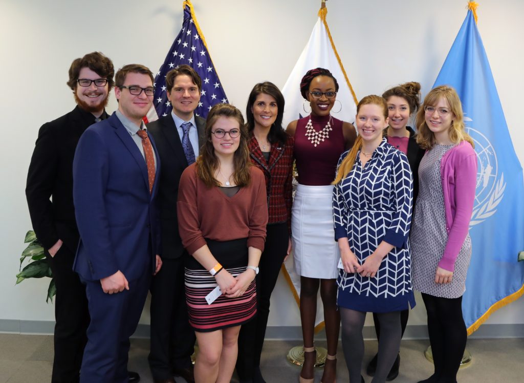 Students see NYC, meet Nikki Haley with career services