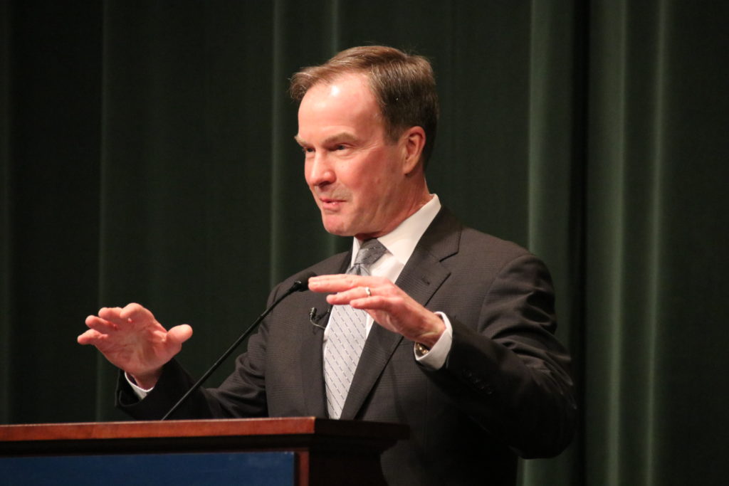 Schuette touts rule of law, credentials in governor’s race