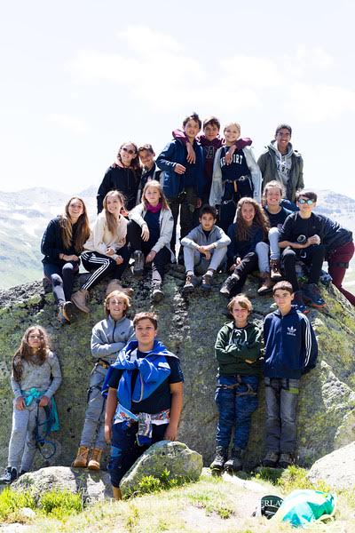 Over summer, Pfeifer teaches rock climbing to children in Switzerland
