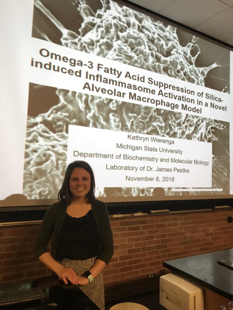 Ph.D. candidate, alumna inspires current students with molecular biology research