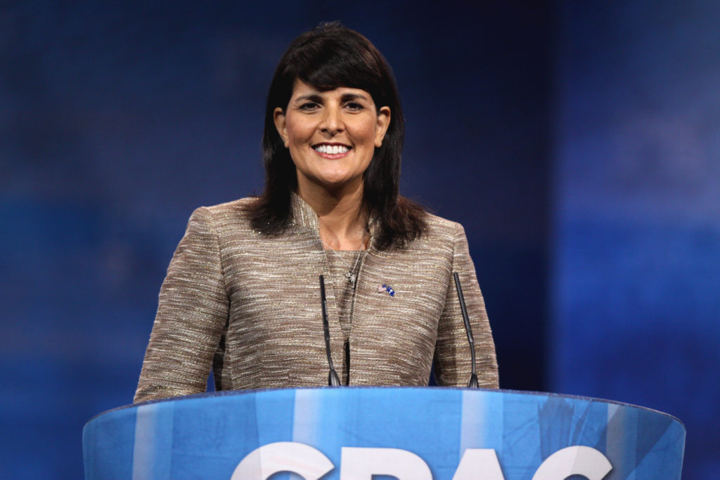 Invite Nikki Haley to give 2020 commencement address