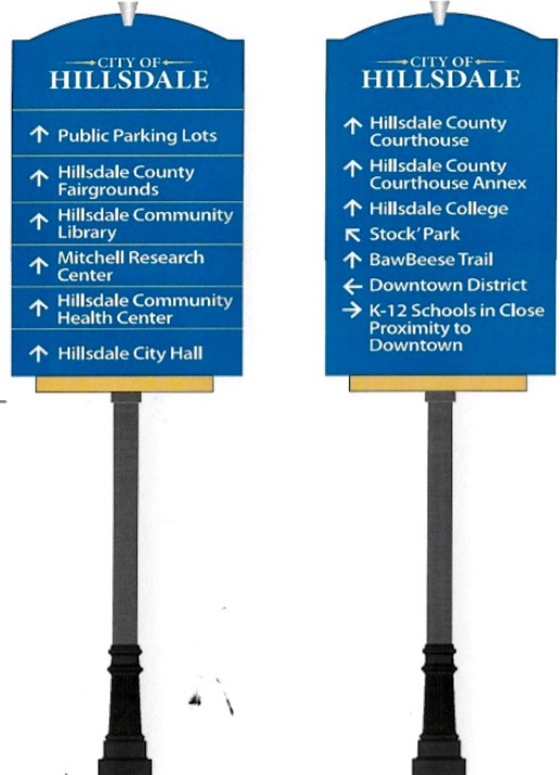 Putting Hillsdale on the map: City Council discusses funding for wayfinding signs project