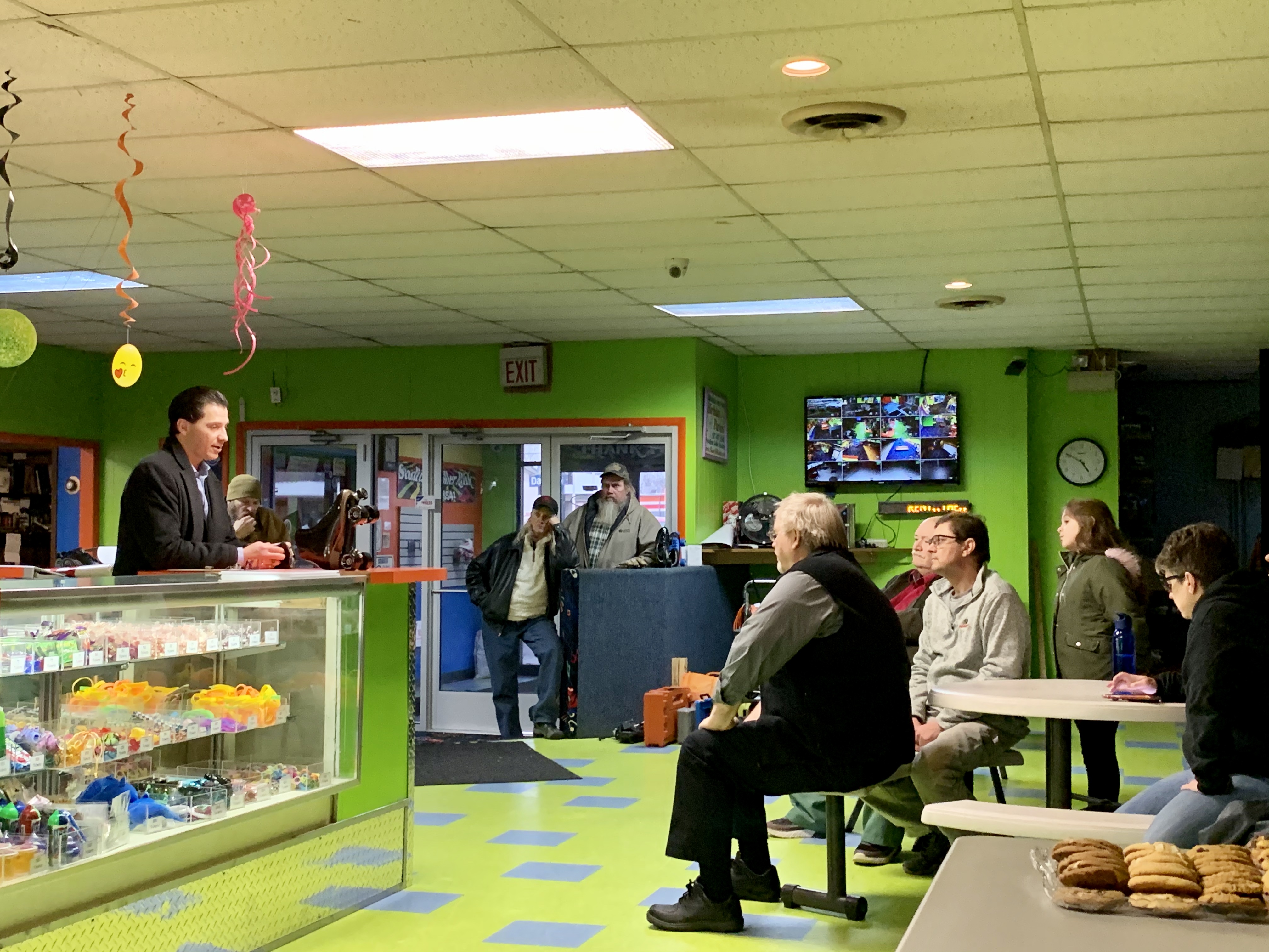 Local candidates hold meet-and-greet with residents at Stadium Roller Rink