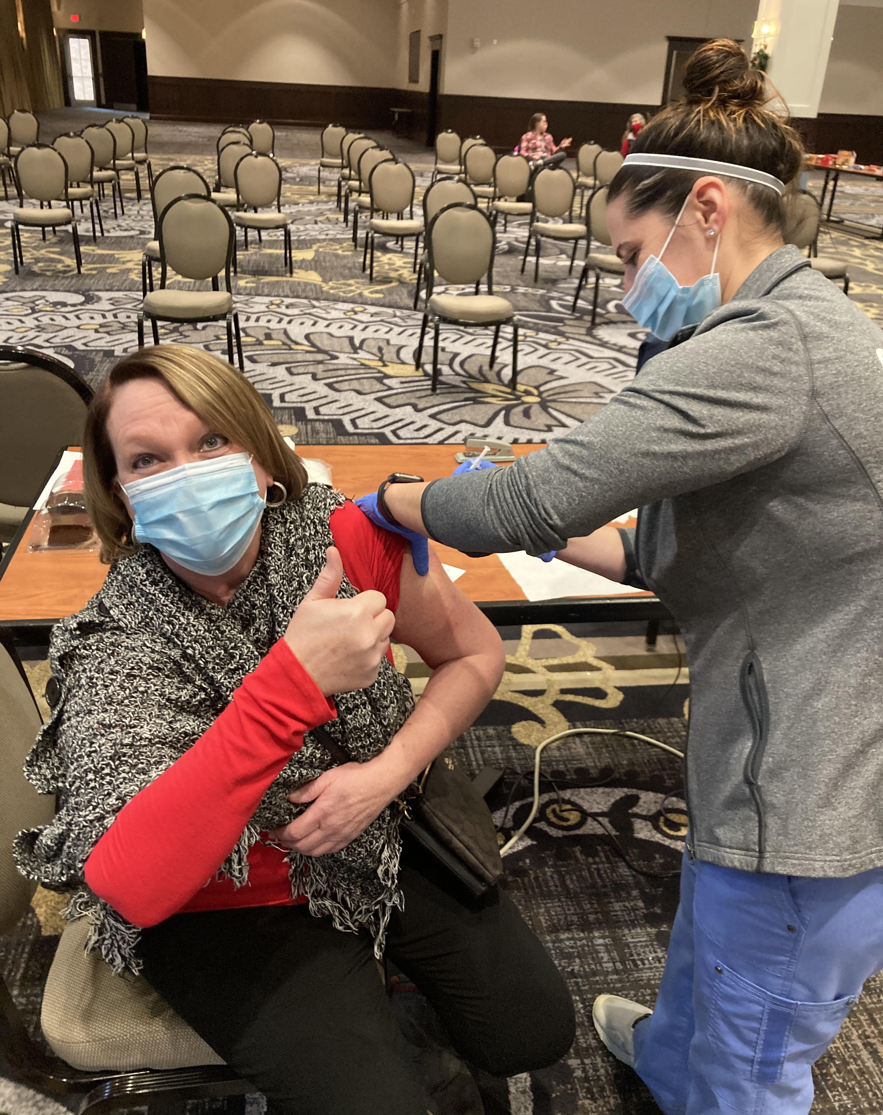 Hillsdale Hospital hosts vaccination clinic at Searle Center