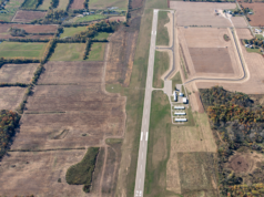 An aerial view of the taxiway. Courtesy | City of Hillsdale