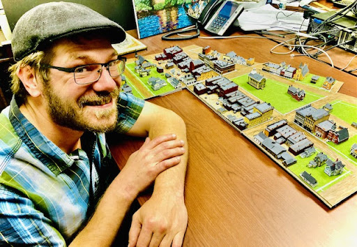 Professor builds display of historic downtown Hillsdale