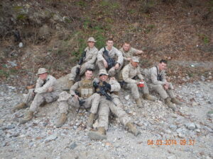 Anthony Iatropoulos poses with his fellow soldiers. Courtesy | Anthony Iatropoulos