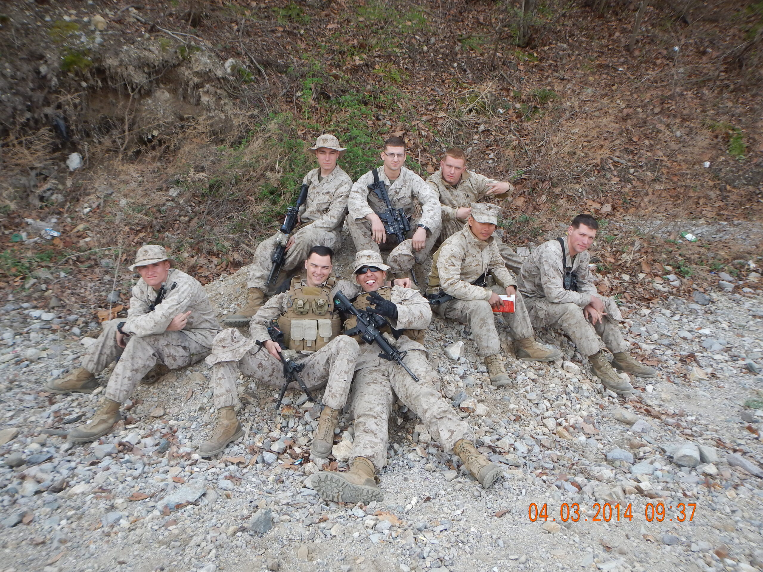 Anthony Iatropoulos poses with his fellow soldiers. Courtesy | Anthony Iatropoulos