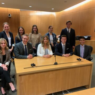 Mock trial team places in first tournament of the 2022 season