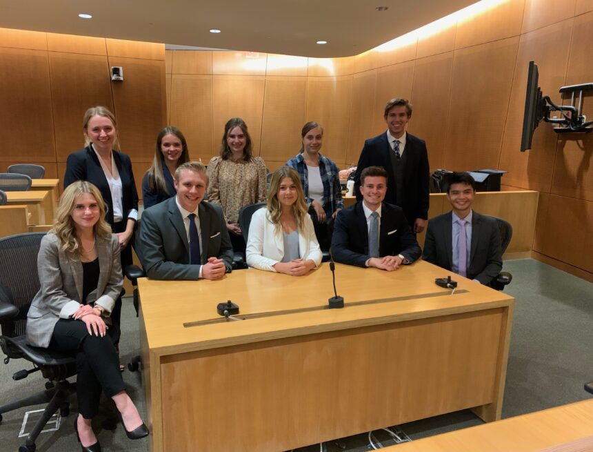 Mock trial team places in first tournament of the 2022 season