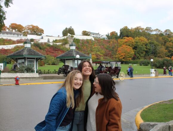 Students hit the road for fall break: Mackinaw City, Michigan